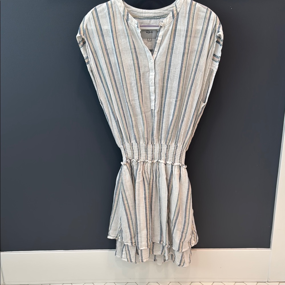 Rails Striped Button-Down Dress